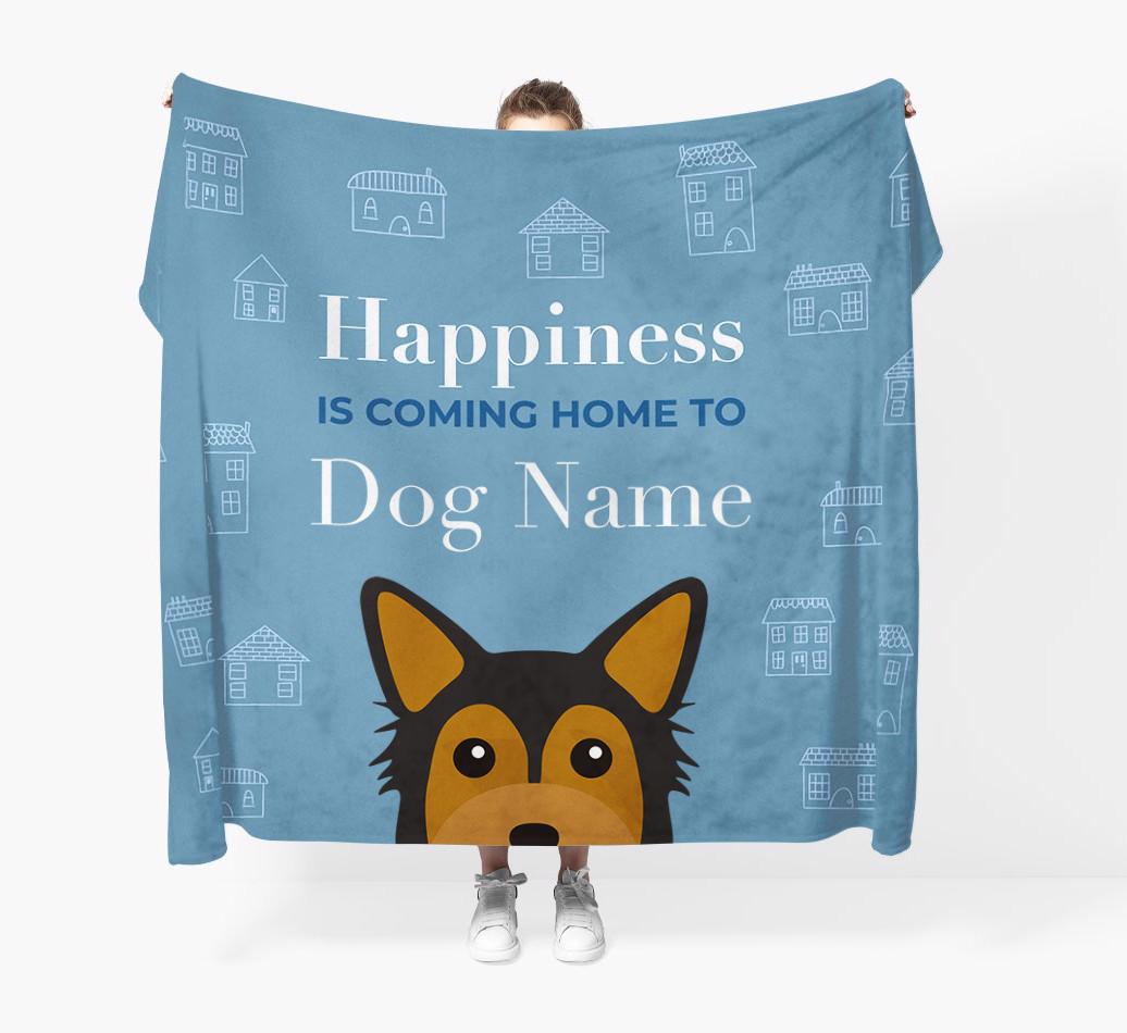 Happiness Is: Personalized {breedFullName} Throw Blanket