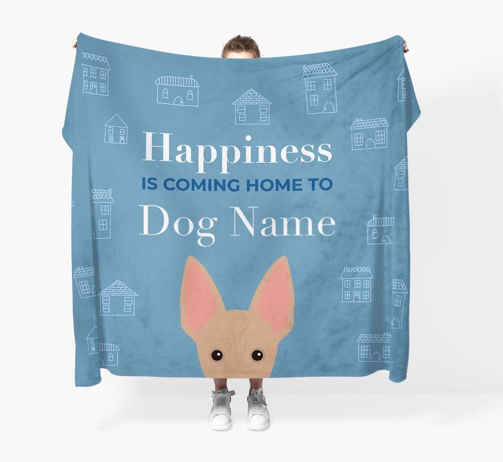 Happiness Is: Personalized {breedFullName} Throw Blanket