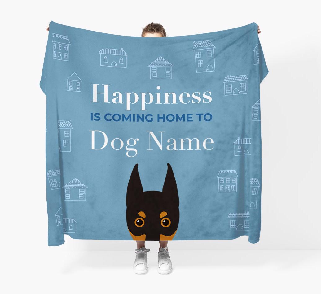 Happiness Is: Personalized {breedFullName} Throw Blanket