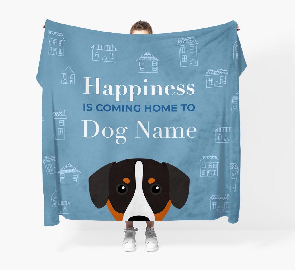 Happiness Is: Personalized {breedFullName} Throw Blanket