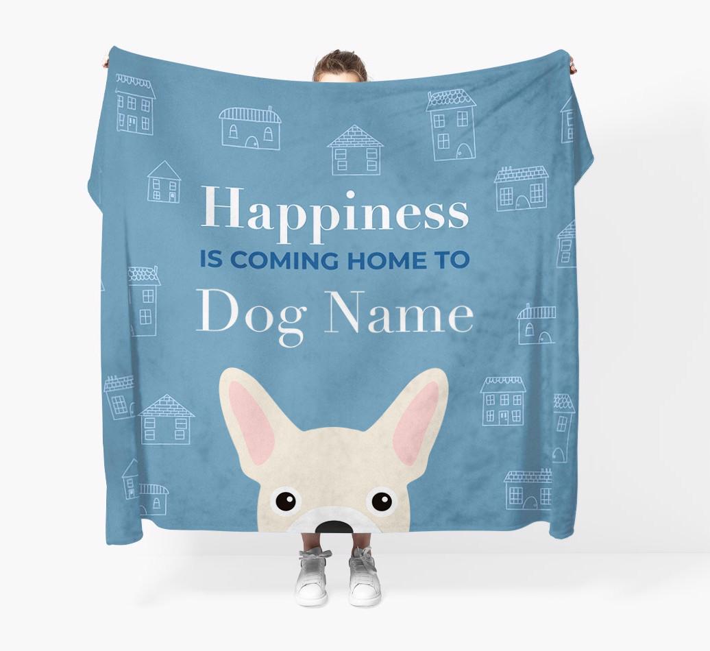 Happiness Is: Personalized {breedFullName} Throw Blanket