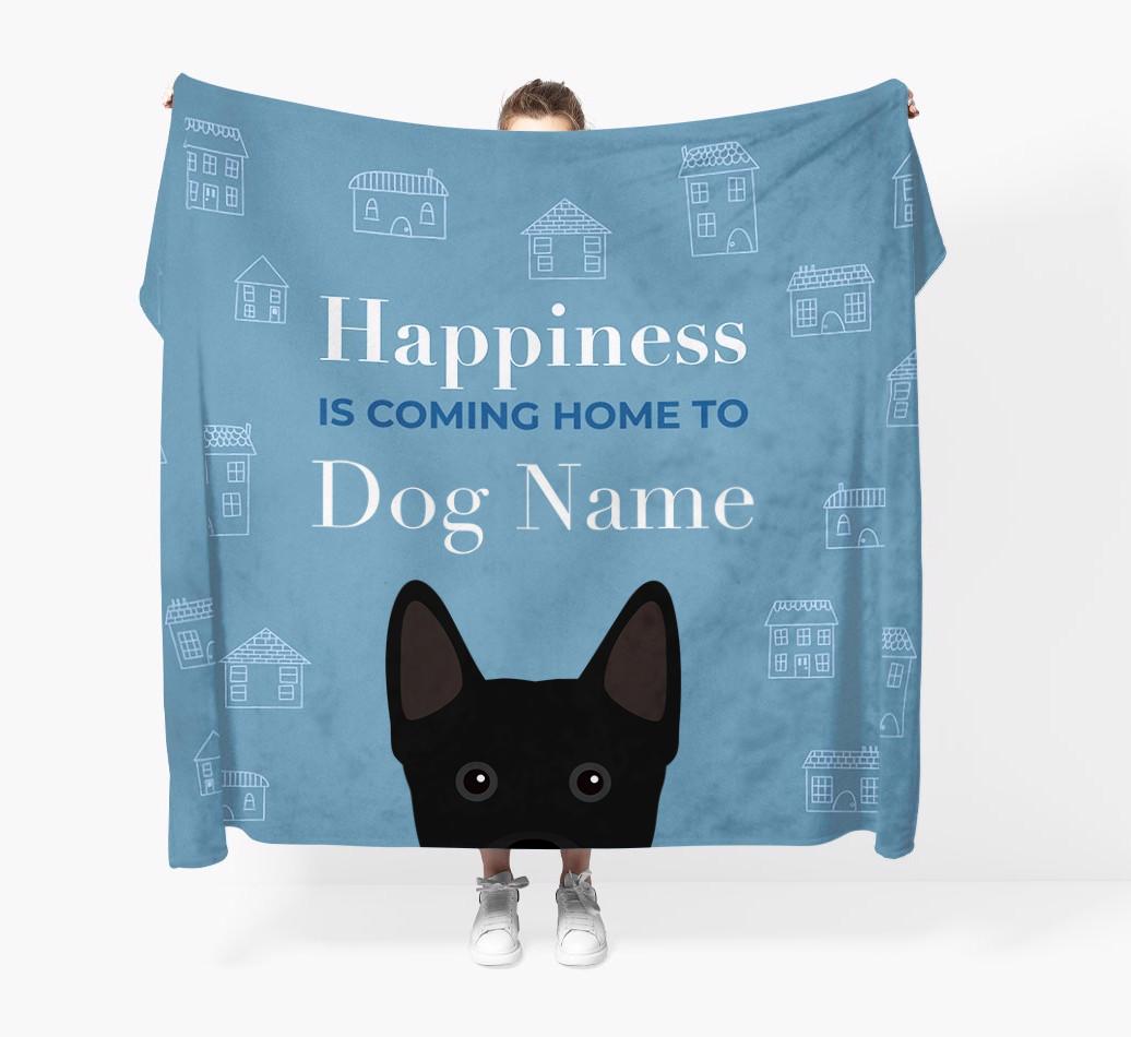 Happiness Is: Personalized {breedFullName} Throw Blanket
