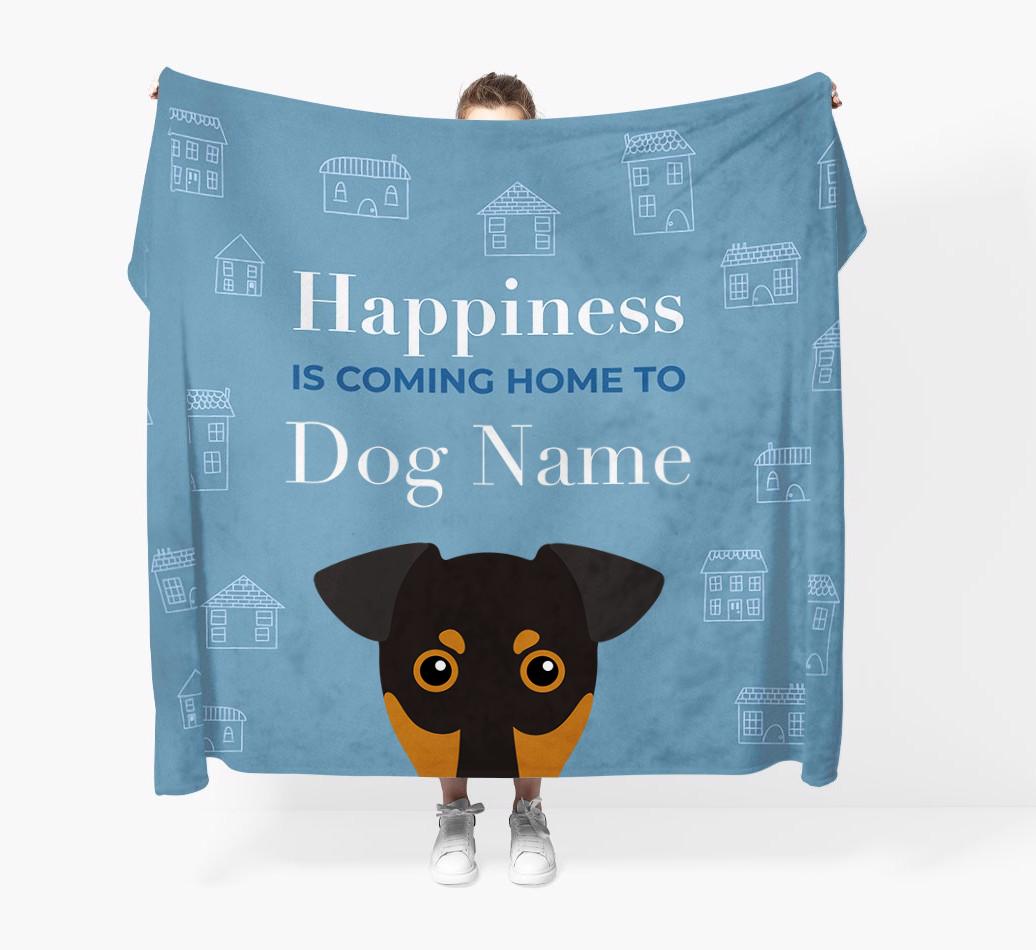 Happiness Is: Personalized {breedFullName} Throw Blanket