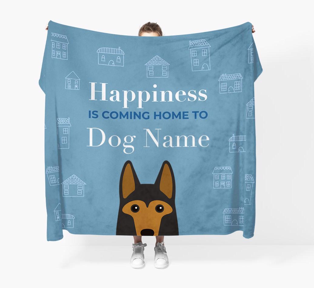 Happiness Is: Personalised {breedFullName} Throw Blanket