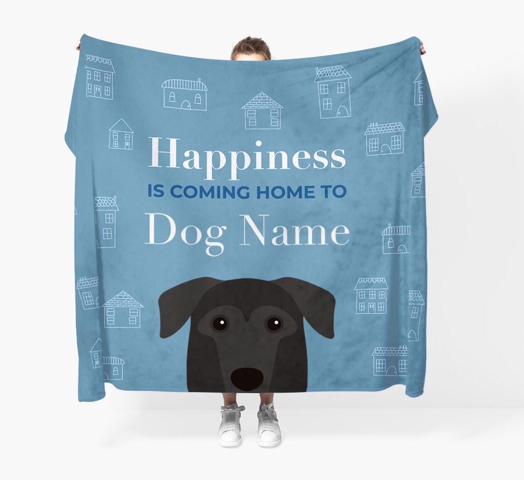 Happiness Is: Personalized {breedFullName} Throw Blanket