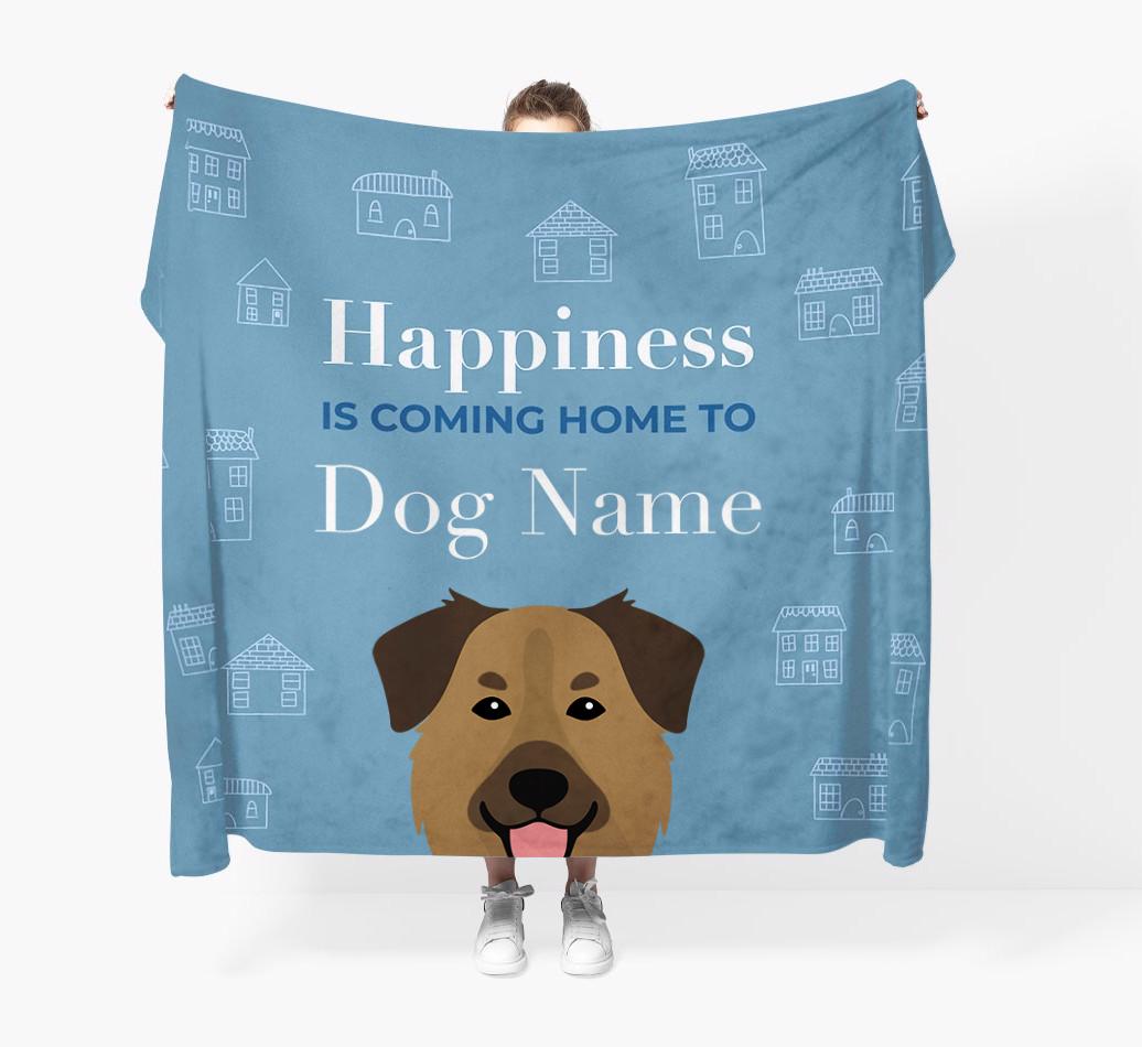 Happiness Is: Personalized {breedFullName} Throw Blanket