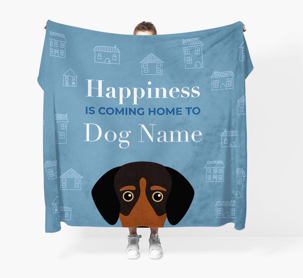 Happiness Is: Personalized {breedFullName} Throw Blanket