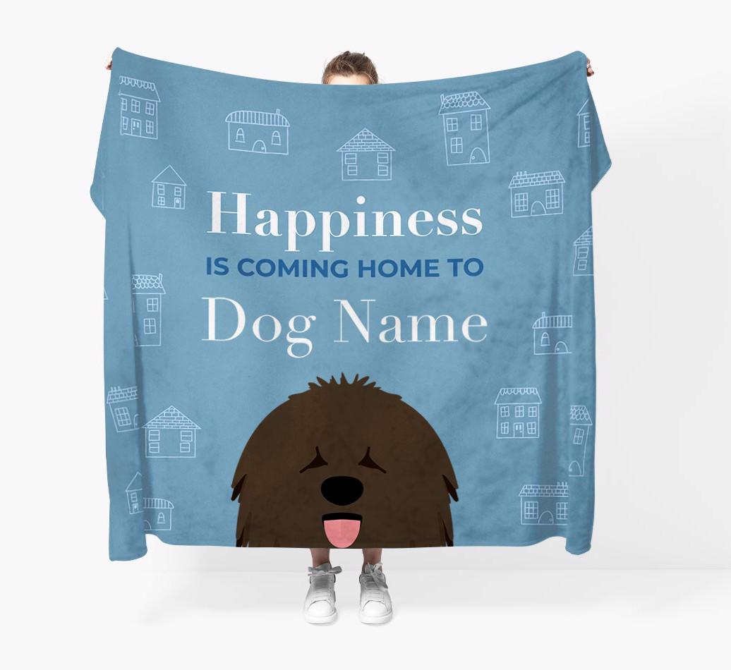 Happiness Is: Personalized {breedFullName} Throw Blanket