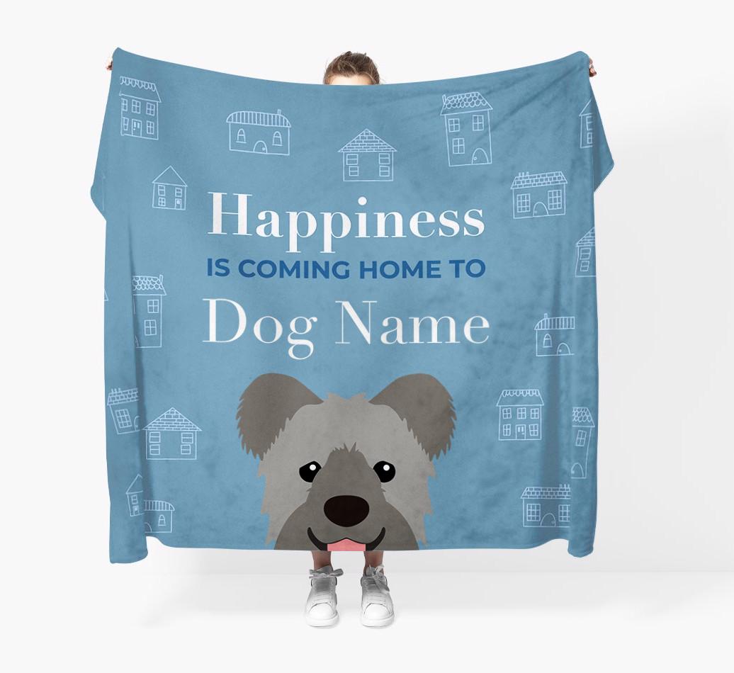 Happiness Is: Personalized {breedFullName} Throw Blanket