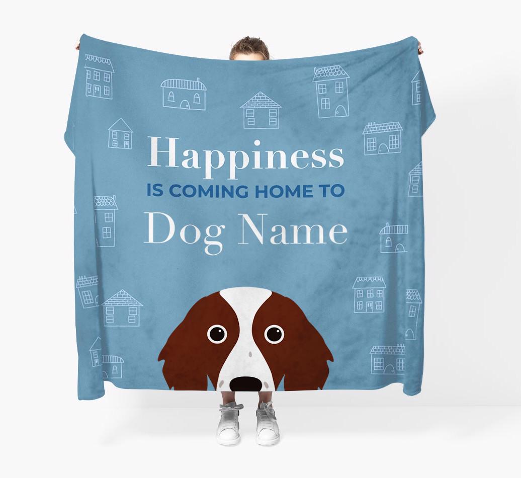 Happiness Is: Personalized {breedFullName} Throw Blanket