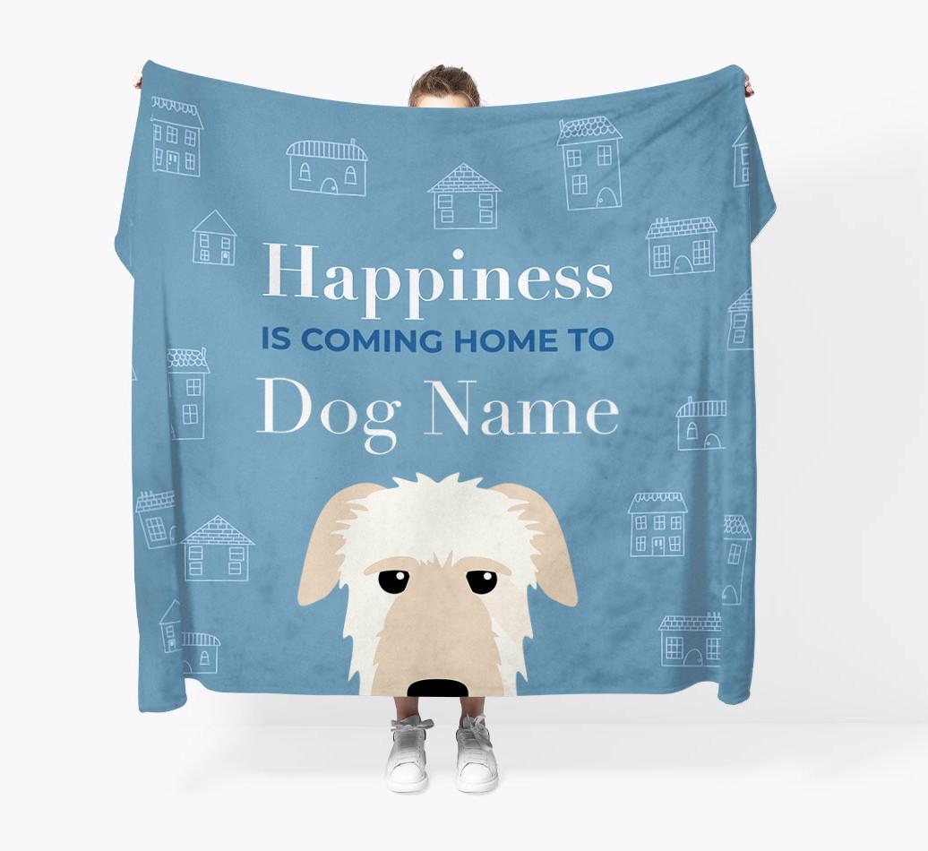 Happiness Is: Personalized {breedFullName} Throw Blanket