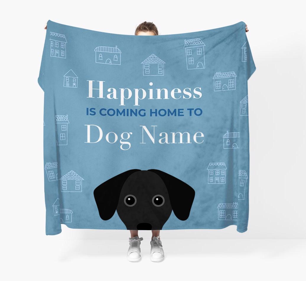Happiness Is: Personalized {breedFullName} Throw Blanket