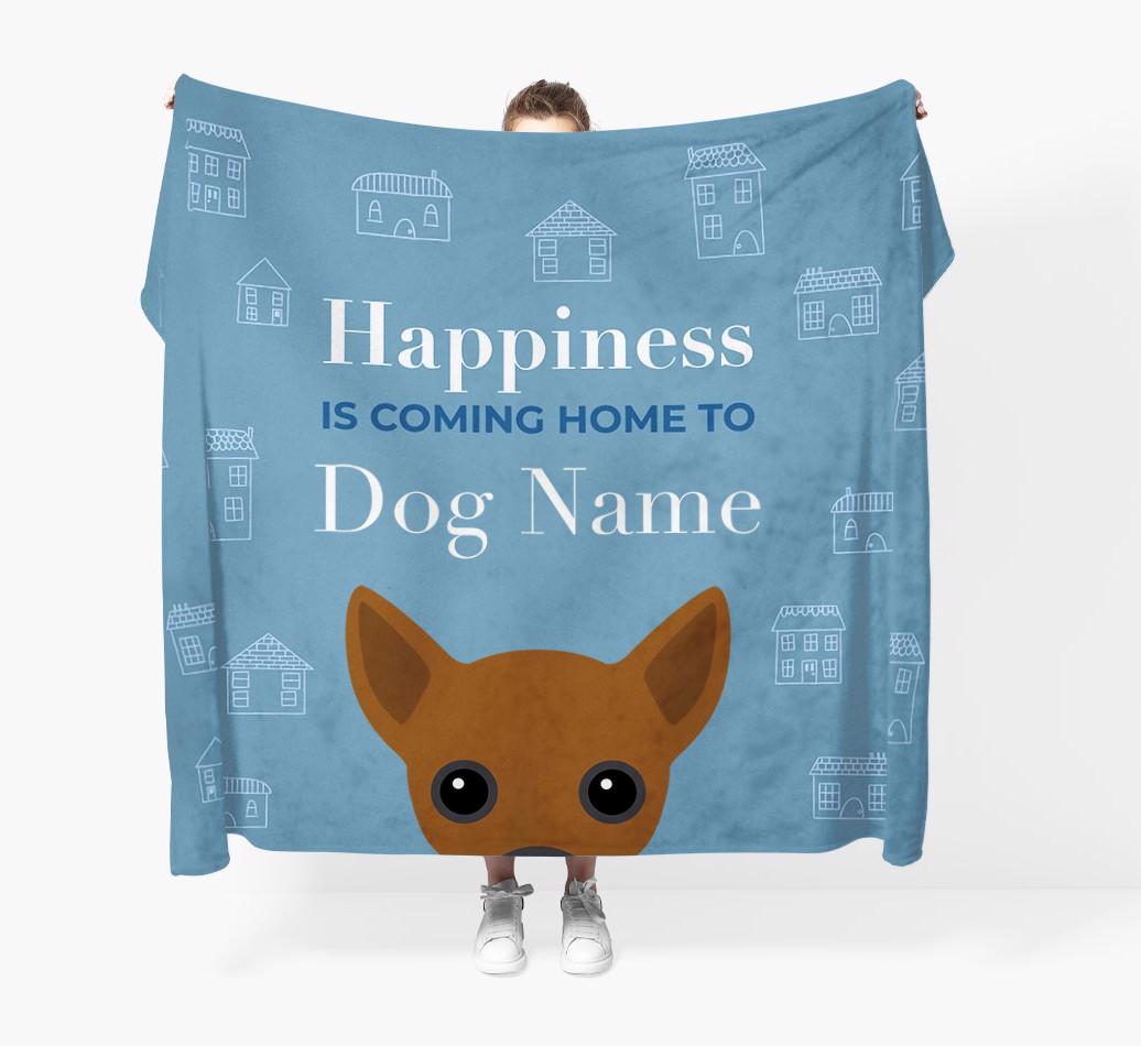 Happiness Is: Personalized {breedFullName} Throw Blanket
