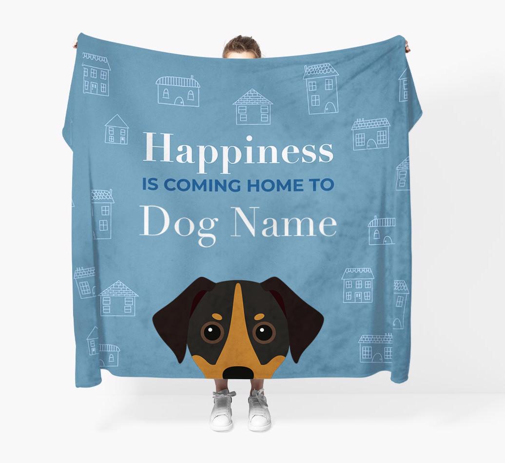 Happiness Is: Personalized {breedFullName} Throw Blanket