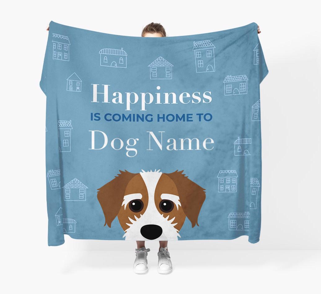Happiness Is: Personalized {breedFullName} Throw Blanket