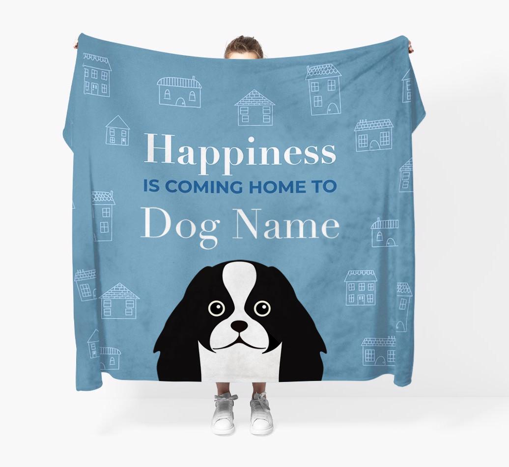 Happiness Is: Personalized {breedFullName} Throw Blanket
