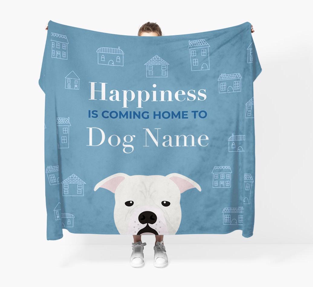 Happiness Is: Personalized {breedFullName} Throw Blanket