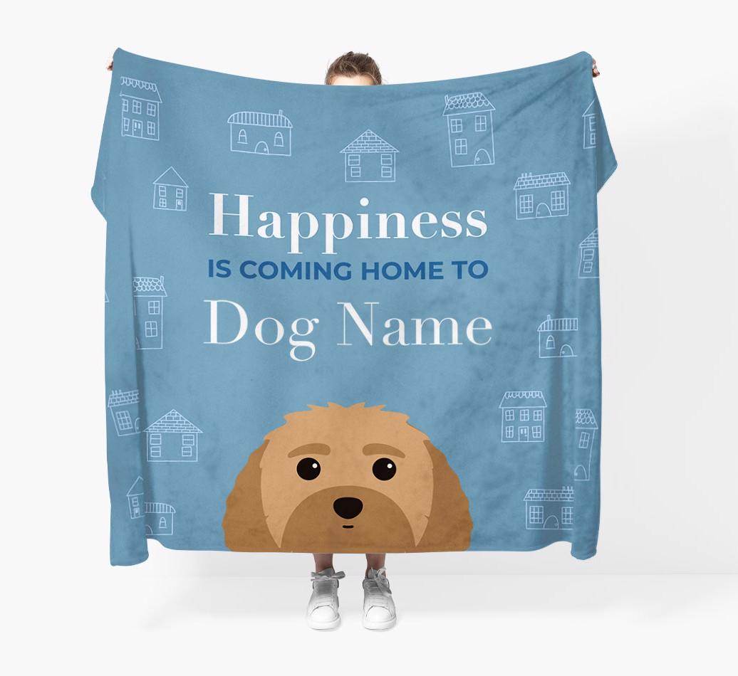 Happiness Is: Personalized {breedFullName} Throw Blanket