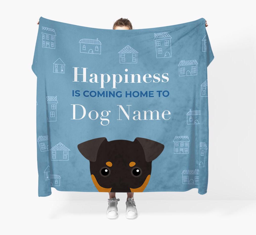 Happiness Is: Personalized {breedFullName} Throw Blanket