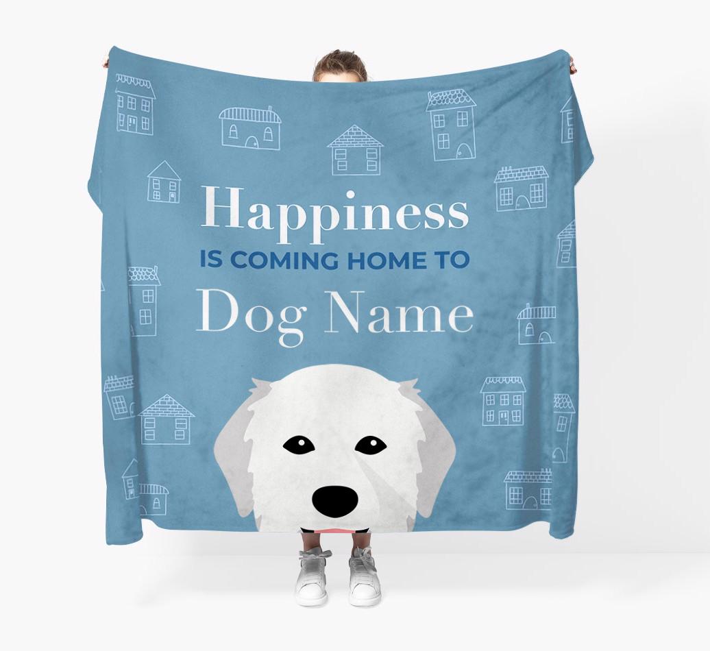 Happiness Is: Personalized {breedFullName} Throw Blanket
