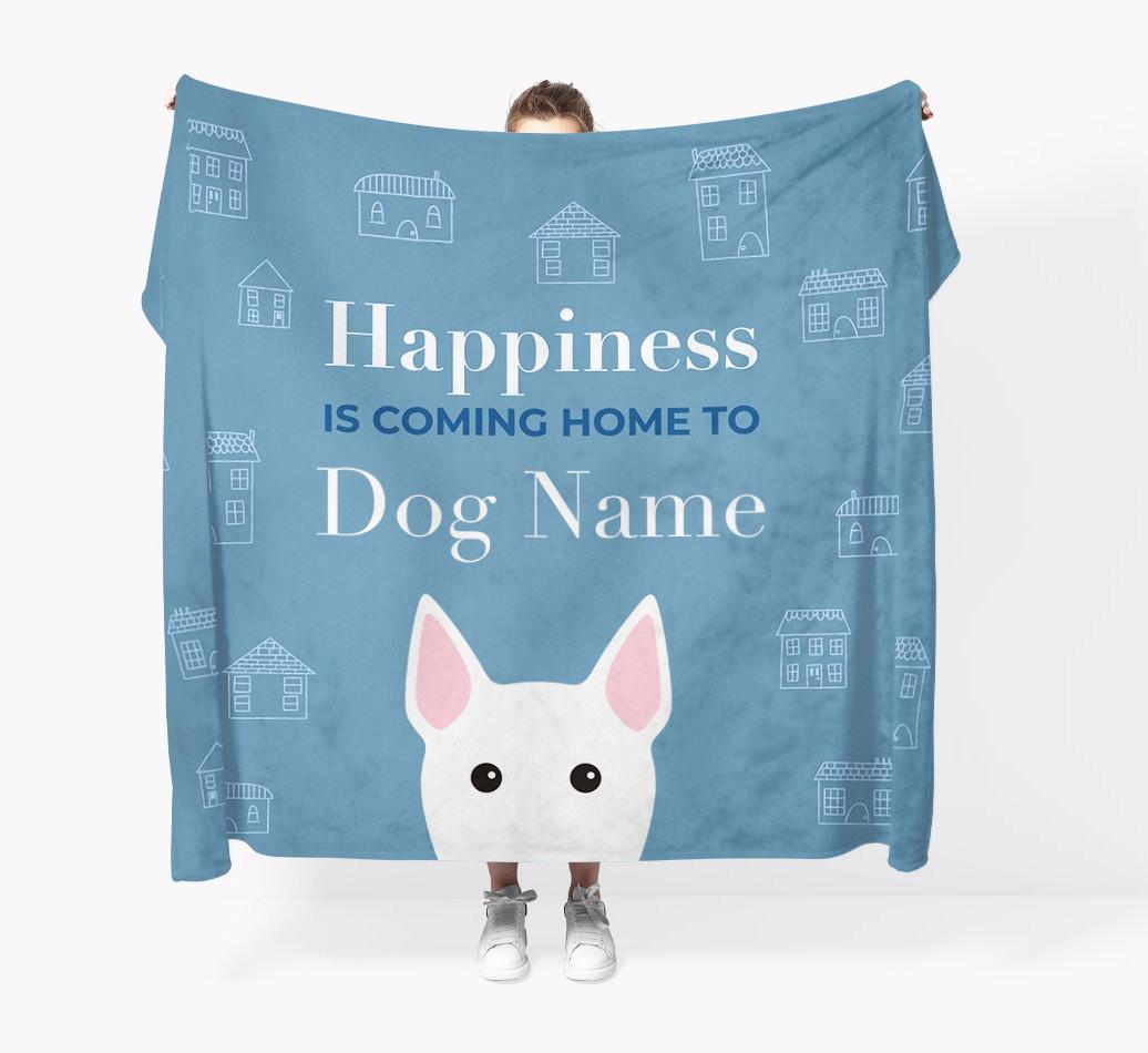 Happiness Is: Personalized {breedFullName} Throw Blanket