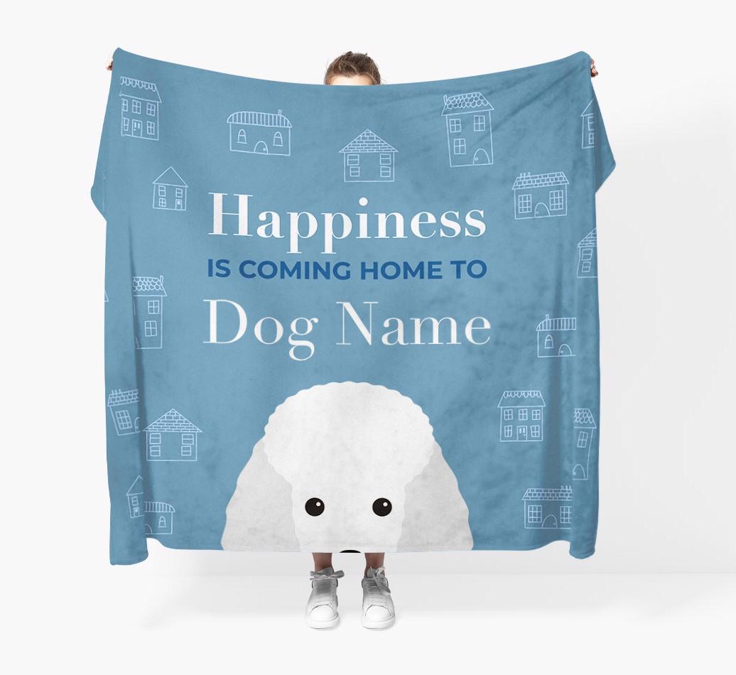 Happiness Is: Personalized {breedFullName} Throw Blanket
