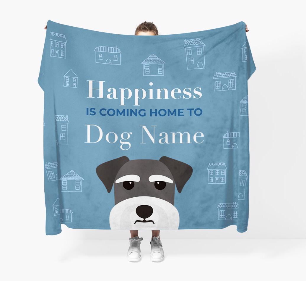 Happiness Is: Personalized {breedFullName} Throw Blanket
