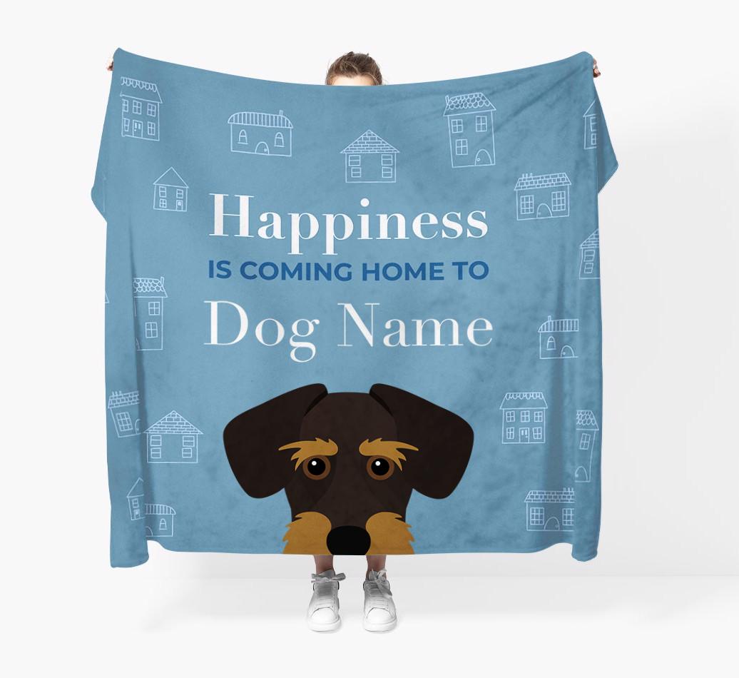 Happiness Is: Personalized {breedFullName} Throw Blanket