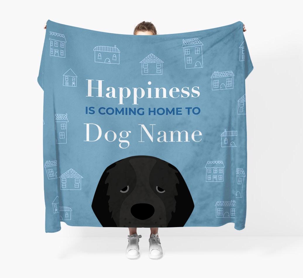 Happiness Is: Personalized {breedFullName} Throw Blanket