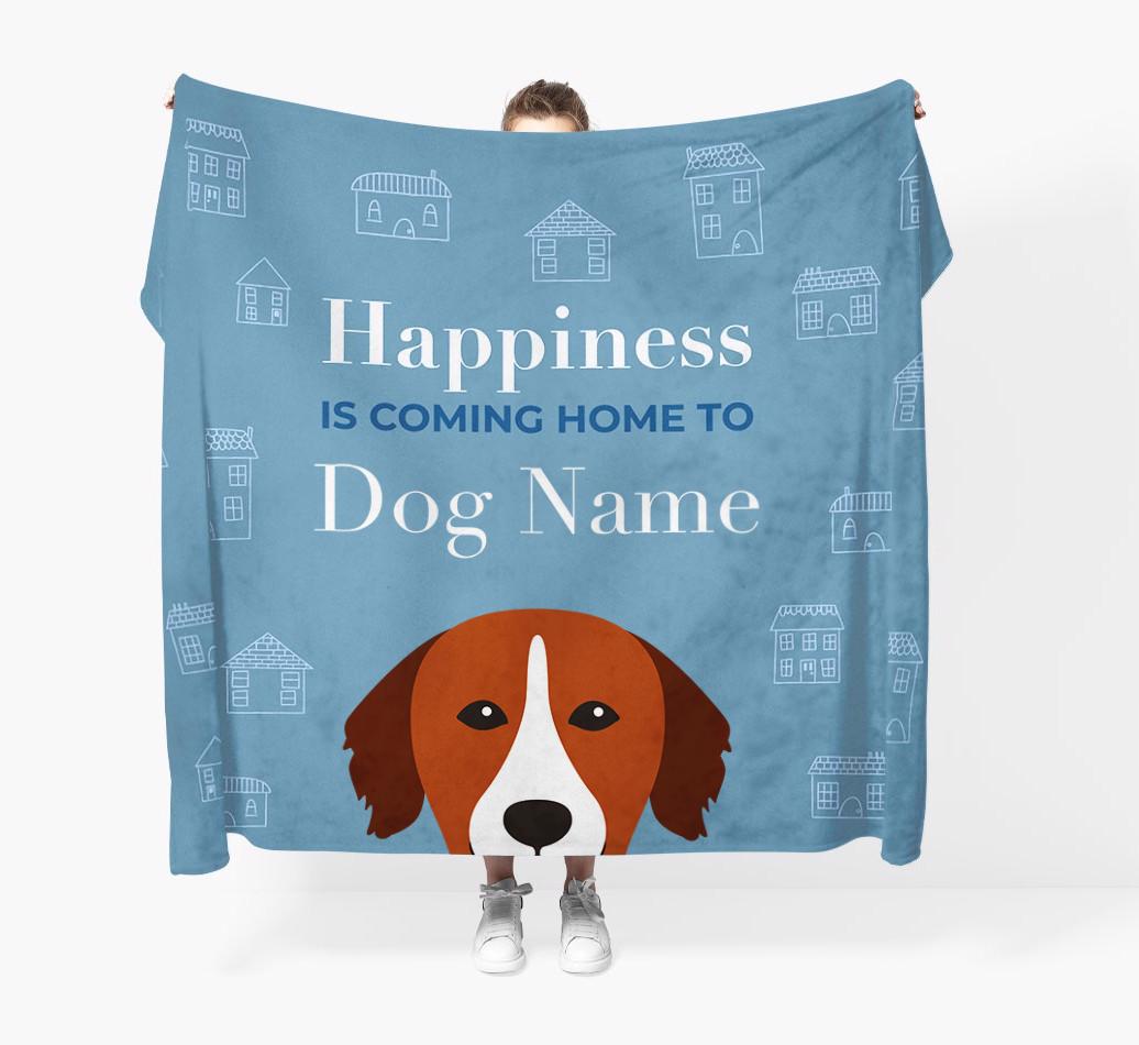 Happiness Is: Personalized {breedFullName} Throw Blanket
