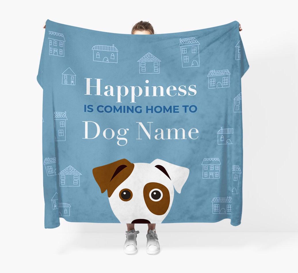 Happiness Is: Personalized {breedFullName} Throw Blanket