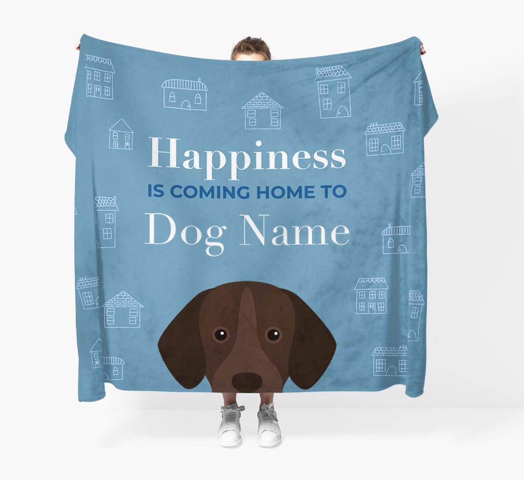 Happiness Is: Personalized {breedFullName} Throw Blanket