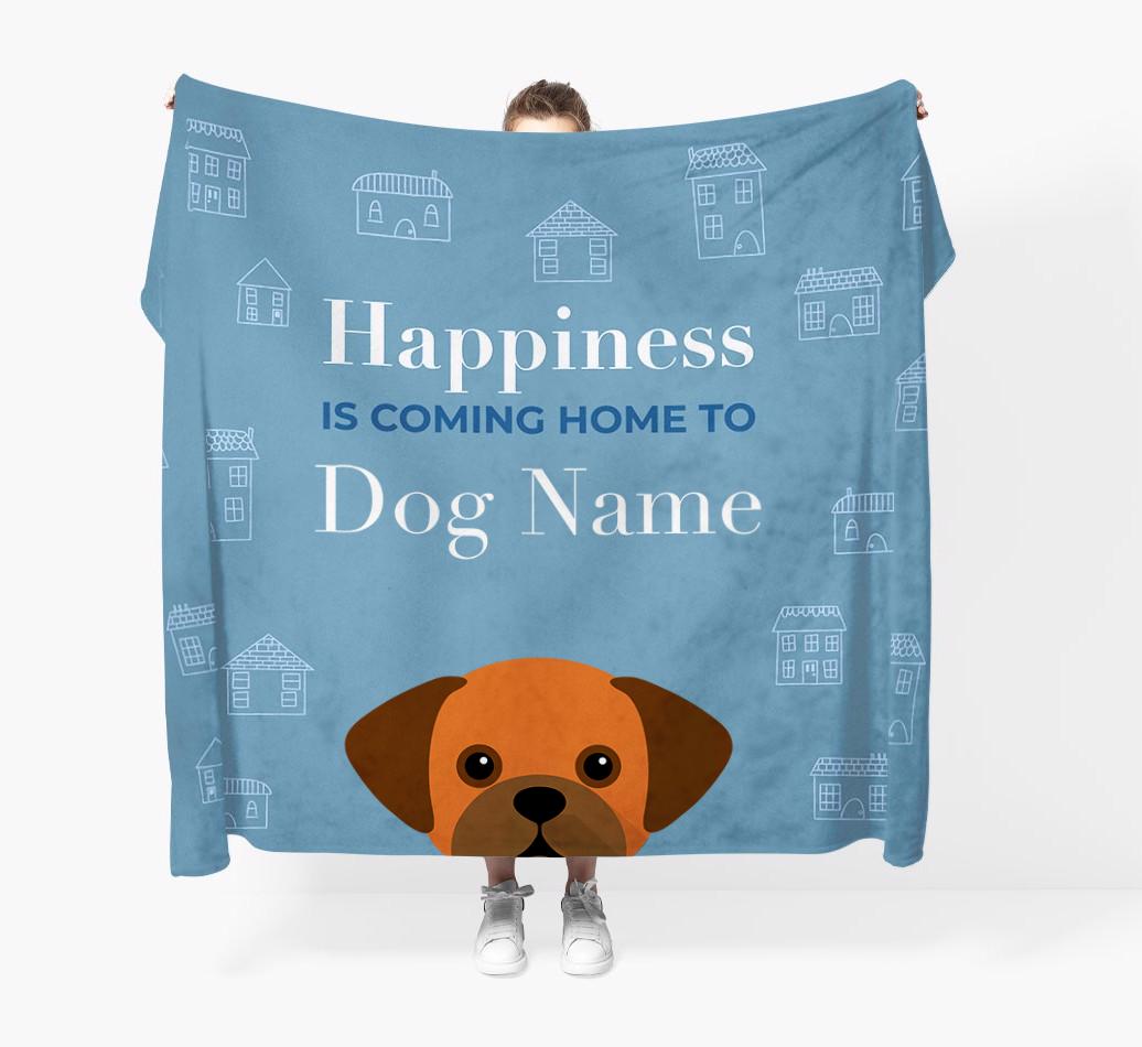 Happiness Is: Personalized {breedFullName} Throw Blanket