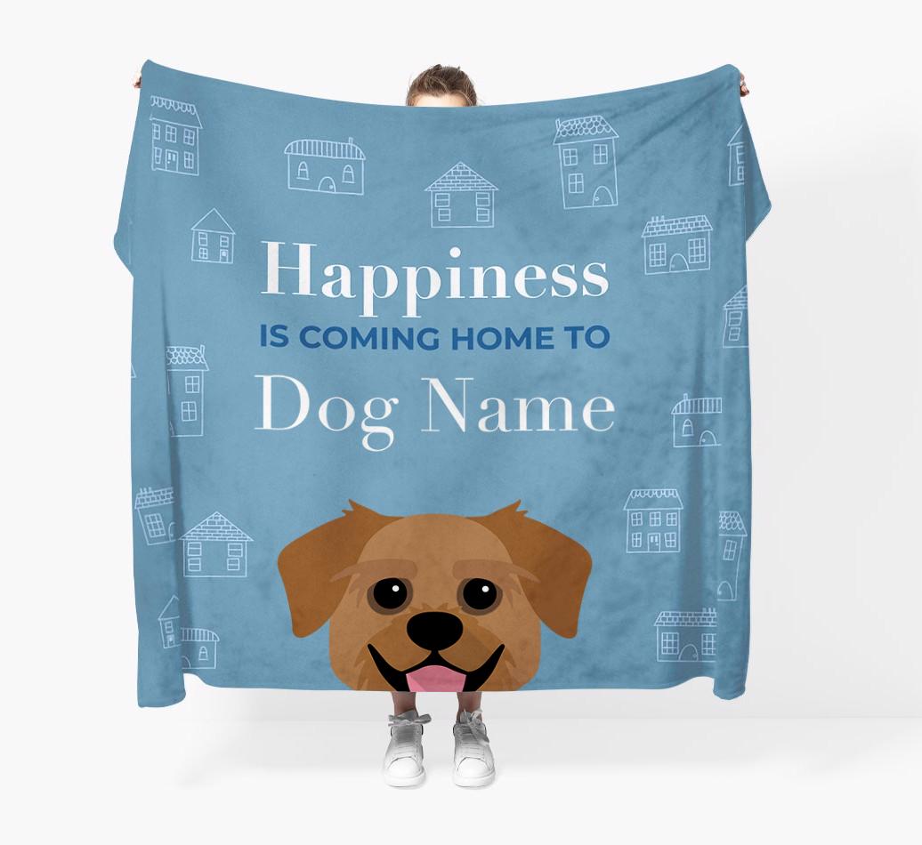 Happiness Is: Personalized {breedFullName} Throw Blanket