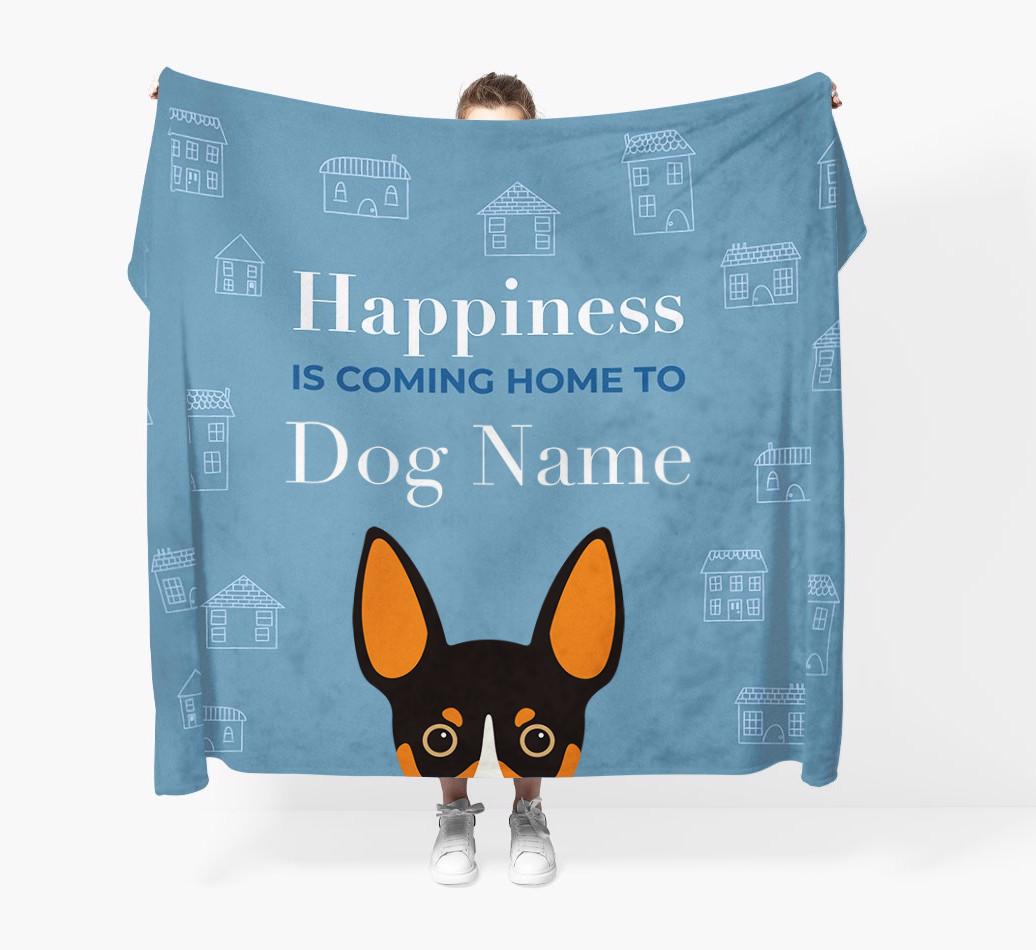 Happiness Is: Personalized {breedFullName} Throw Blanket