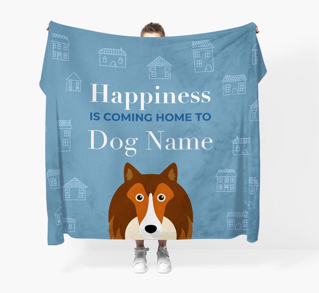Happiness Is: Personalized {breedFullName} Throw Blanket