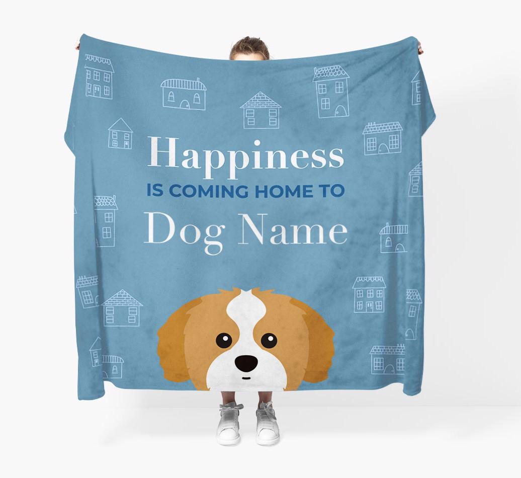 Happiness Is: Personalized {breedFullName} Throw Blanket