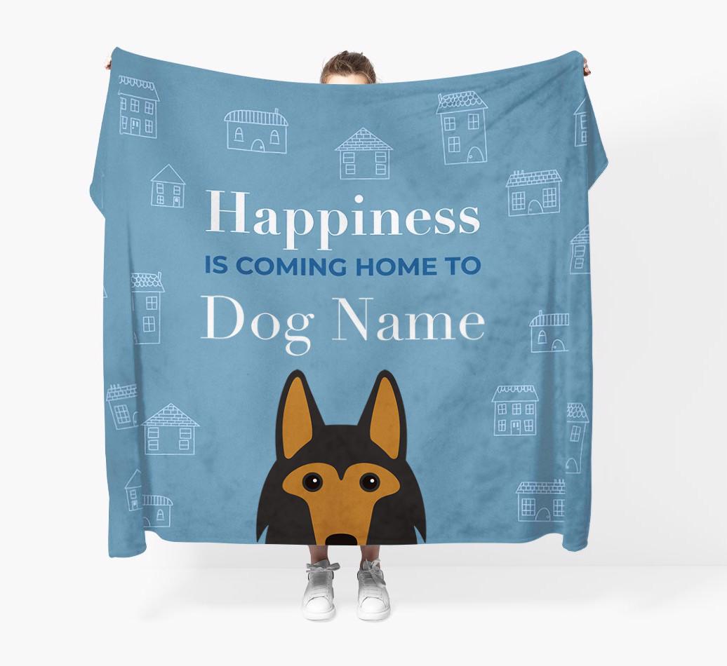 Happiness Is: Personalized {breedFullName} Throw Blanket
