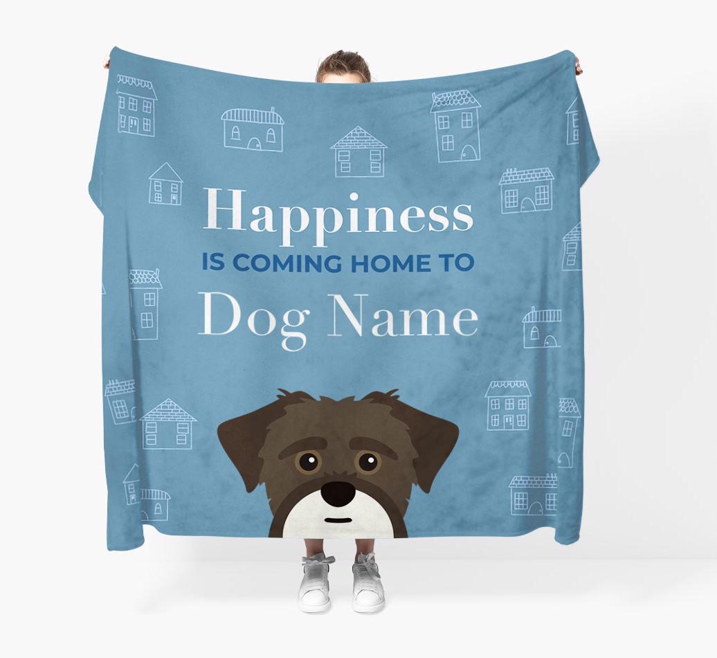 Happiness Is: Personalized {breedFullName} Throw Blanket