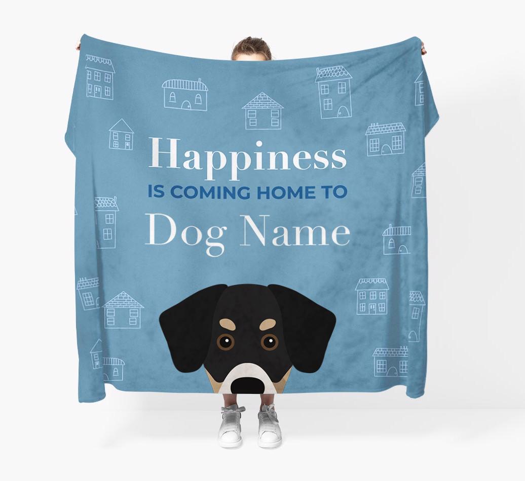Happiness Is: Personalized {breedFullName} Throw Blanket