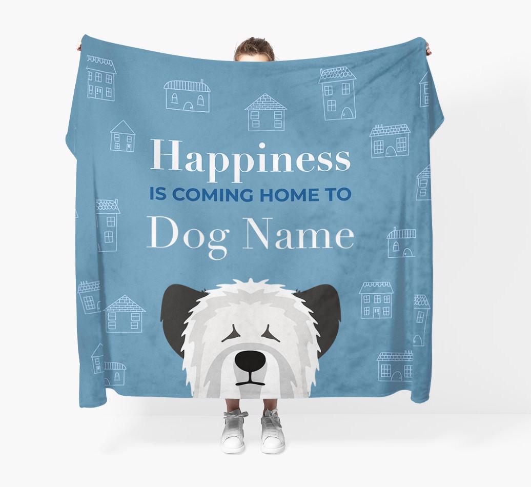 Happiness Is: Personalized {breedFullName} Throw Blanket