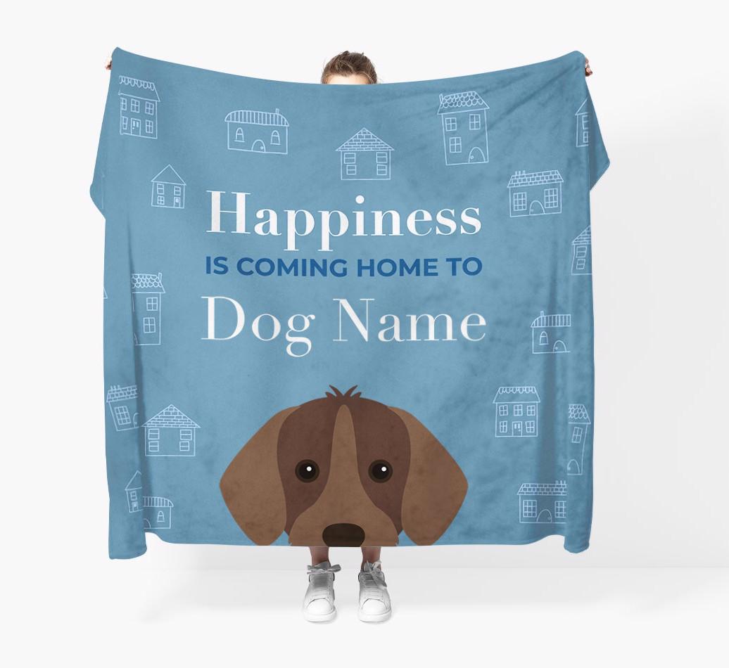 Happiness Is: Personalized {breedFullName} Throw Blanket