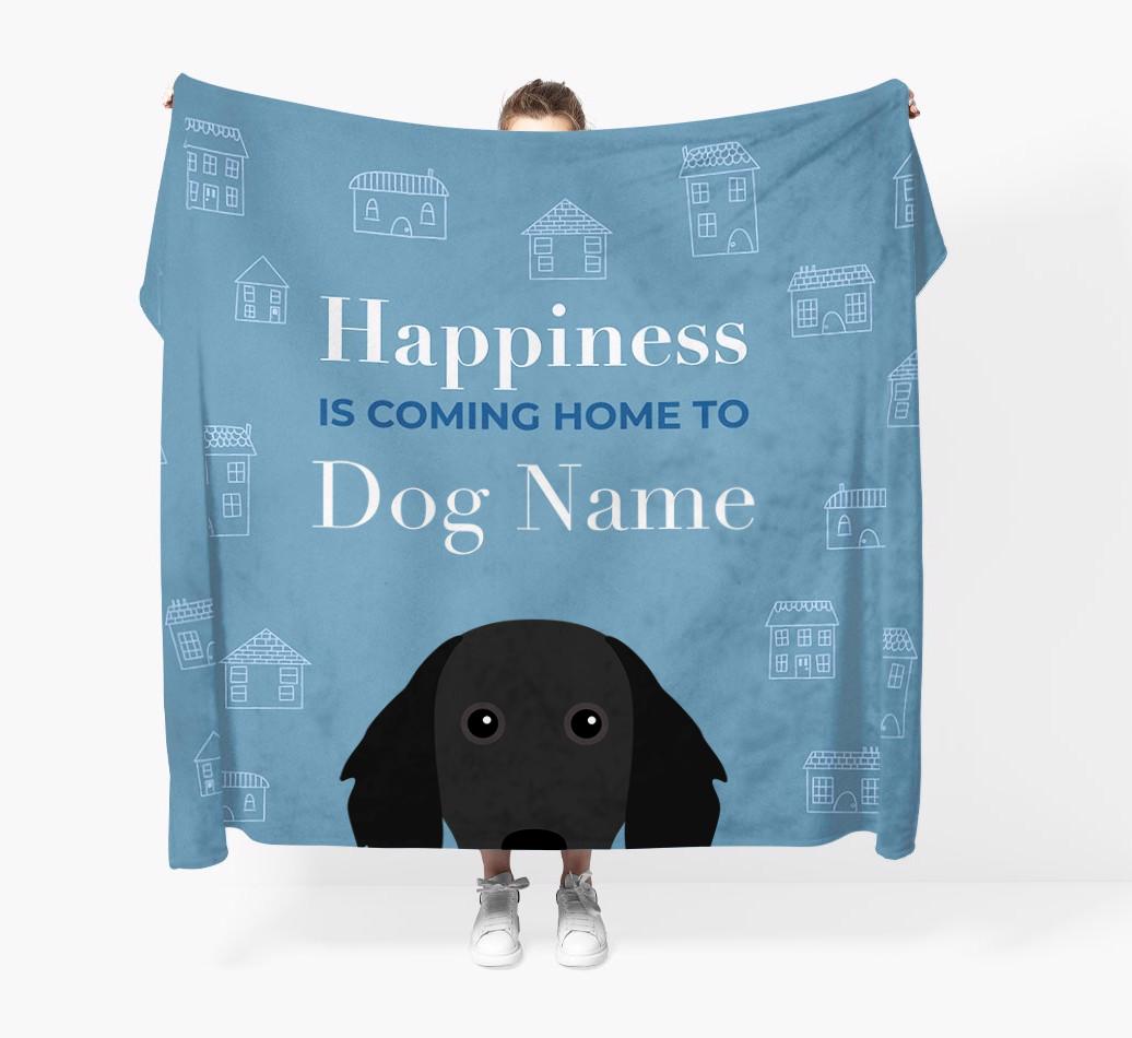 Happiness Is: Personalized {breedFullName} Throw Blanket