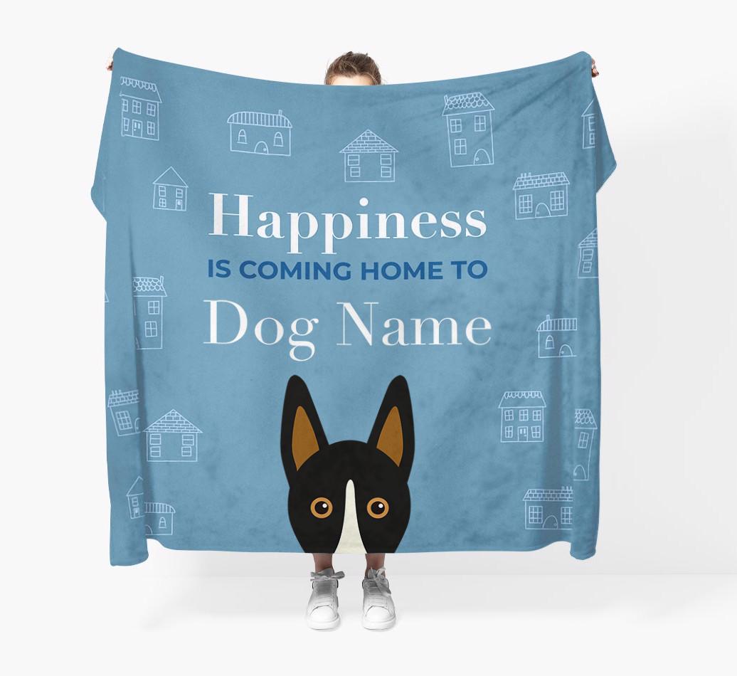 Happiness Is: Personalized {breedFullName} Throw Blanket