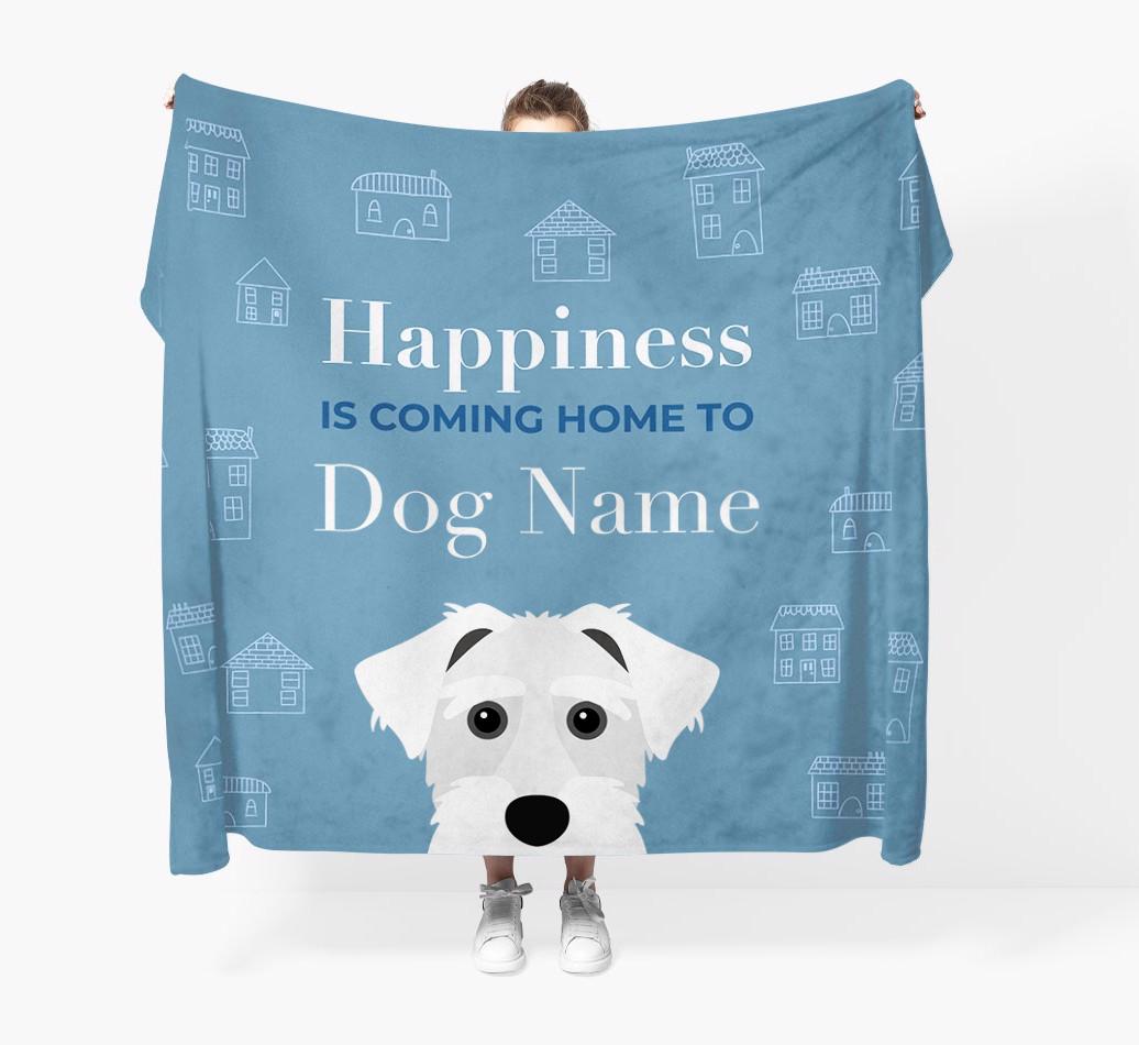 Happiness Is: Personalized {breedFullName} Throw Blanket