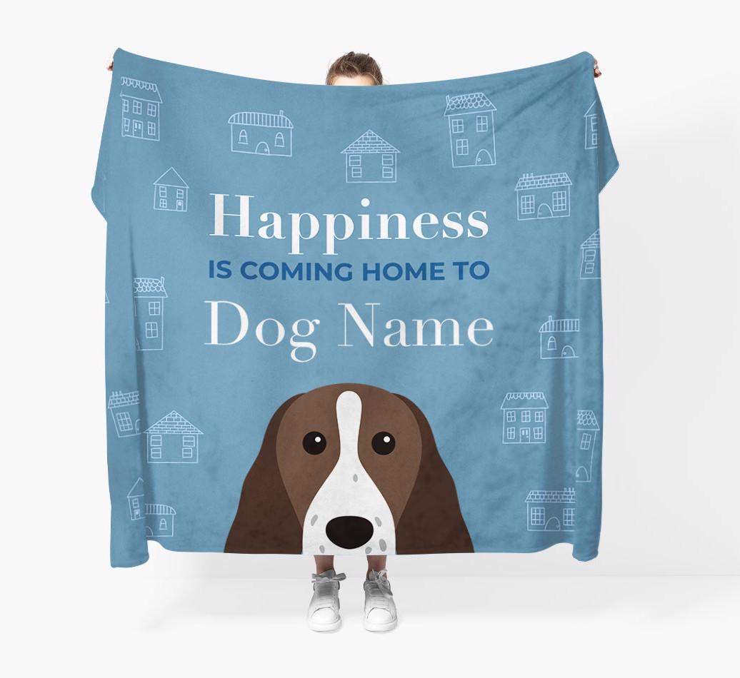 Happiness Is: Personalized {breedFullName} Throw Blanket