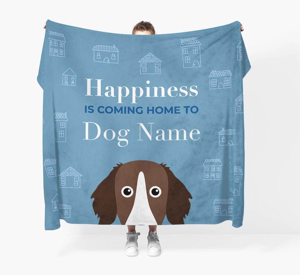 Happiness Is: Personalized {breedFullName} Throw Blanket