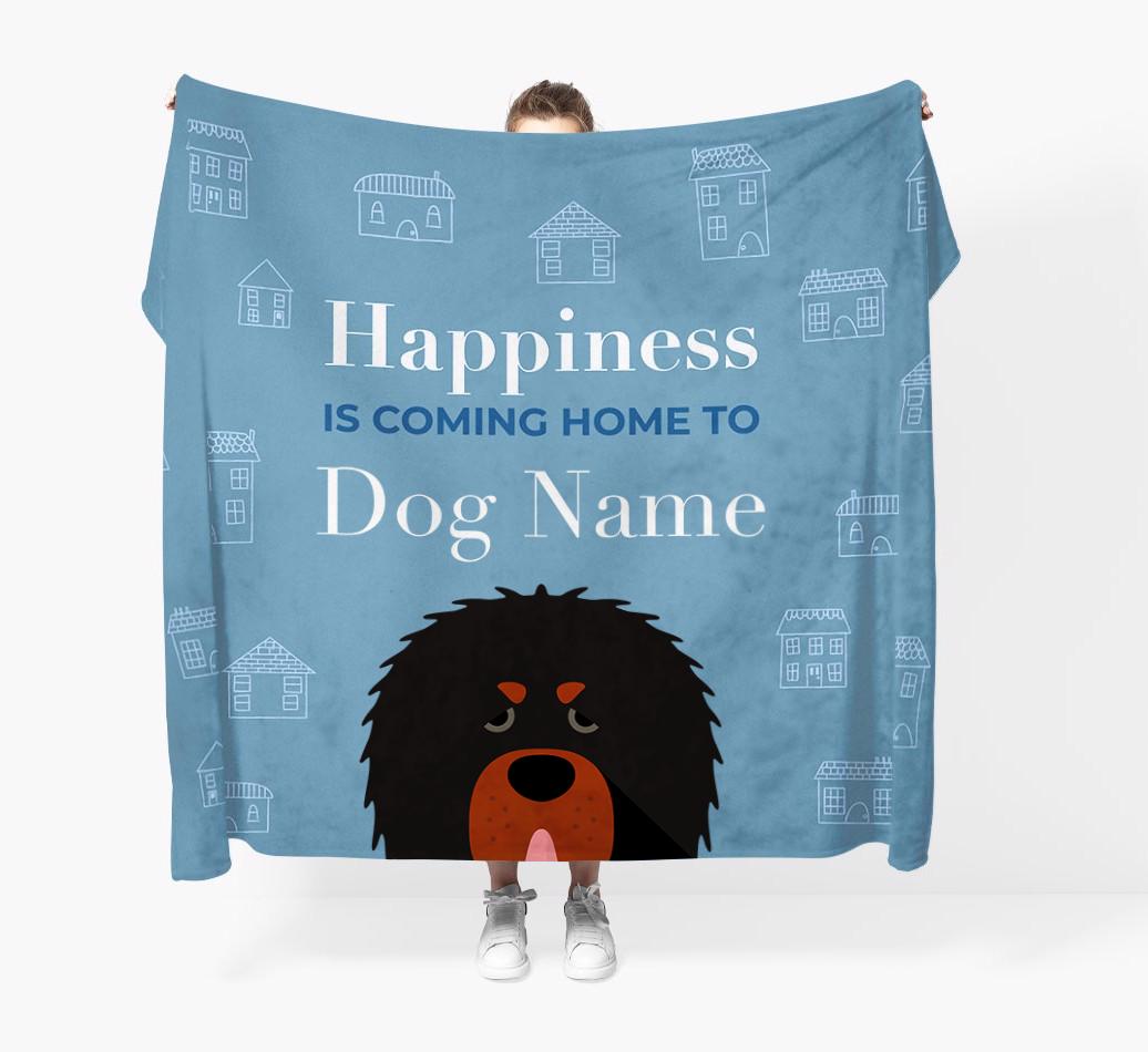 Happiness Is: Personalized {breedFullName} Throw Blanket