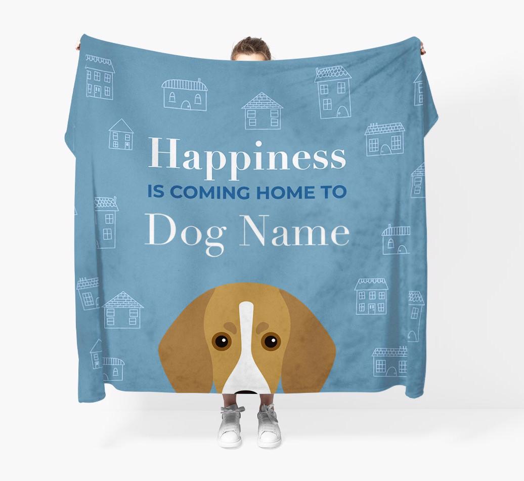 Happiness Is: Personalized {breedFullName} Throw Blanket