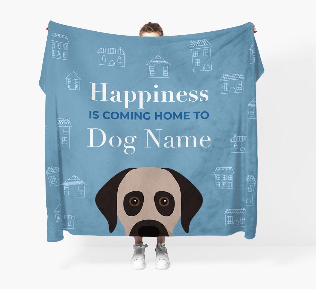 Happiness Is: Personalized {breedFullName} Throw Blanket
